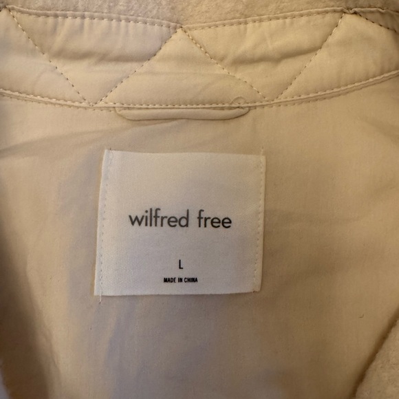 Aritzia Wilfred in Cream Oatmeal “Autumn Shirt Jacket” size Large - Picture 5 of 6